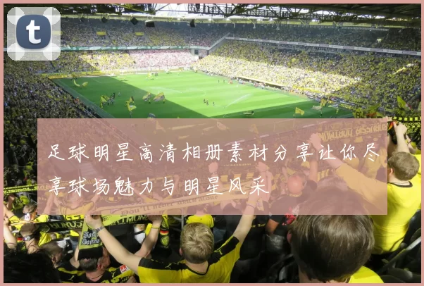 足球明星高清相册素材分享让你尽享球场魅力与明星风采