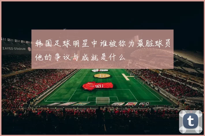 韩国足球明星中谁被称为最脏球员他的争议与成就是什么